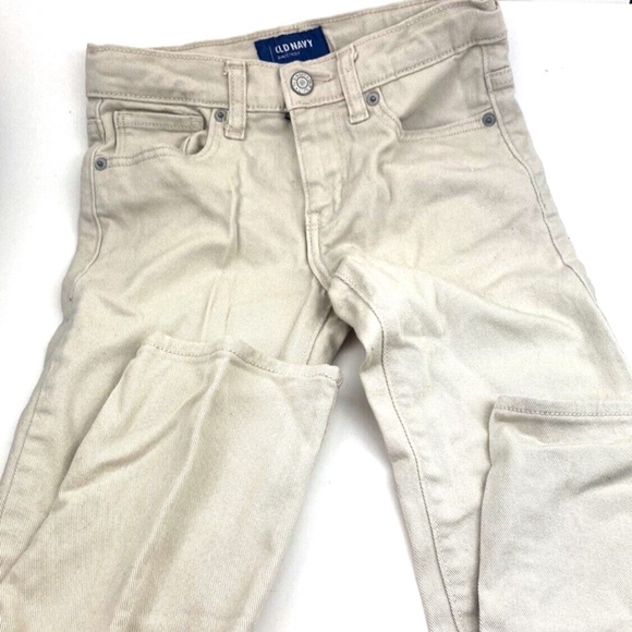 Girls Jeans Pants Size 8 Slim Straight Adjustable Waist Children Kids Old Navy - Picture 1 of 7